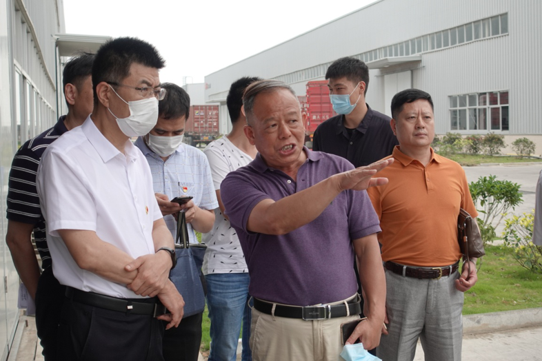 福建省工信厅副厅长陈传芳一行辅导 莅临bte365官网新资料科技工业园参观调研